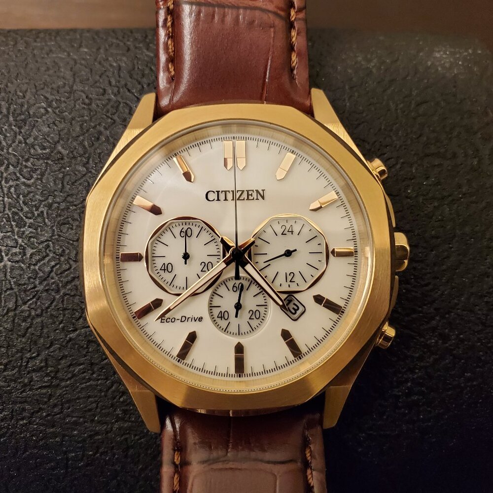 Citizen Eco-Drive CA4593-15A Men's Quartz Watch MSRP $550